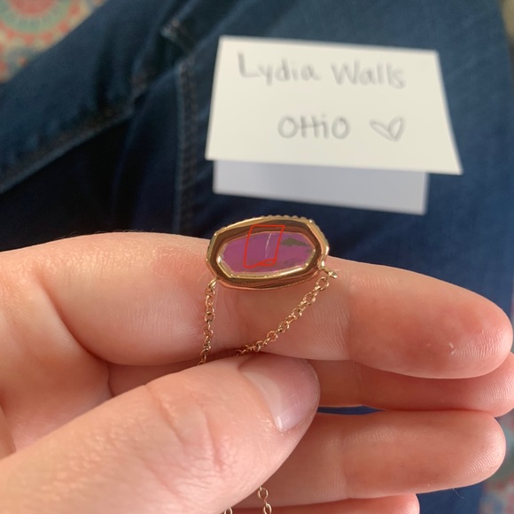 Kendra Scott Rose Gold Elisa Lux Necklace - Picture 5 of 5